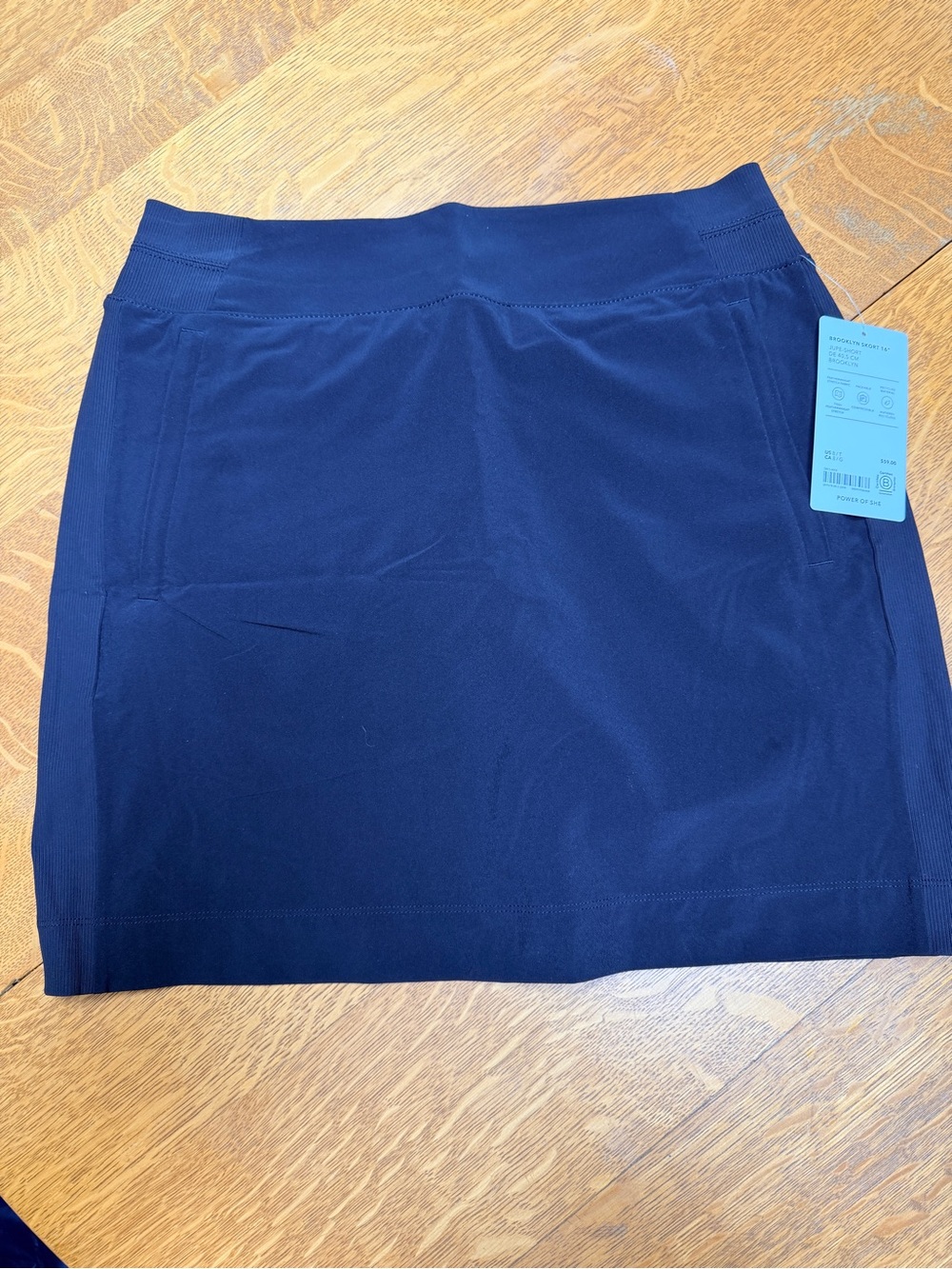 Athleta Black Brooklyn Skort 16” NWT Size 8